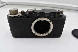 A Leica 1D camera body Circa 1932. Serial No 75345