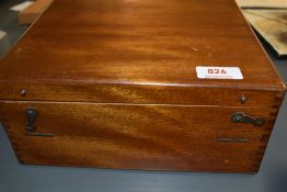 A Mahogany cased retouching box, French made
