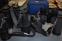 Two pairs of binoculars Greenkat 10 x50, Swift Grand Prix Mk1