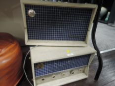 A vintage Emerson record player and speaker system