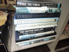Scottish and Mountaineering. A selection, includes; Mairi Hedderwick's - An Eye on the Hebrides;