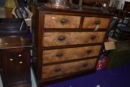 A Victorian stained frame chest of two over three drawers , dimensions approx. W122 D56 H122cm
