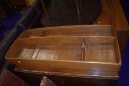 A mid stain Ercol plate shelf, approx. 107 x 50cm