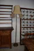 A brass standard lamp