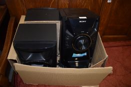 A Sony compact disc receiver music centre