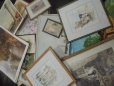 A selection of decorative pictures, inc, Eleanor Young, still life, 30 x 26cm, framed and glazed,