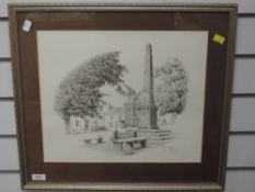 A Ltd Ed print, after Barry Charles, Broughton in Furness, signed and num 162/250, 34 x 40cm, framed