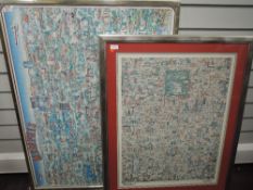 A print after Tony Graham, Manhatten, 73 x 50cm, framed and glazed, and a similar print, Memphis