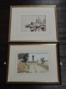 A watercolour, Thomas Wilkinson, Old Fishing Boats, South Shields, signed and attributed verso, 15 x