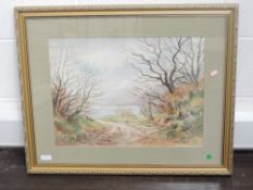 A watercolour, E Greig Hall, Ullswater, early December, signed, dated (19)75, and attributed
