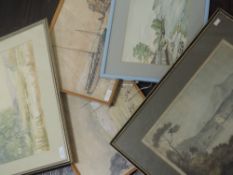 A pair watercolours, Peter Jones, Isle of White, signed and dated (19)65, 30 x 37cm, framed and