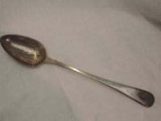 A Georgian silver basting spoon, London 1805, William Eley & William Fearn, approx 30mm long & 121.