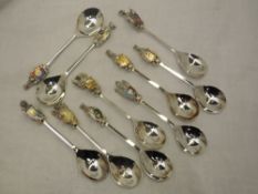 A cased Limited Edition set of 'The Queen's Beasts spoons' no 947/2500, consisting of ten HM
