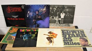 A job lot of seven albums including Jimi Hendrix