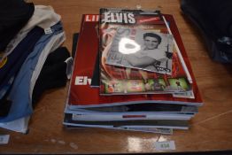 A selection of Elvis Presley rock n roll ephemera and similar material