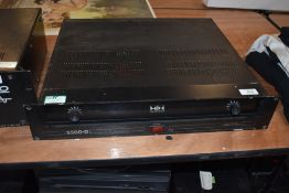 A vintage HH S500-D power amplifier