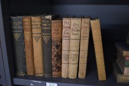 Sporting and related. Four volumes from the Fur, Feather and Fin series and five volumes by