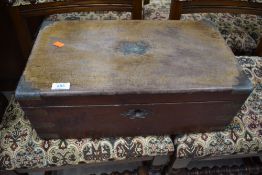 A large Victorian mahogany lap desk, approx. dimensions 50 x 28 x 19cm