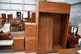 A selection of vintage teak bedroom furniture including McIntosh