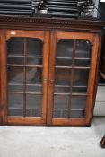A 19th Century mahogany bookcase top