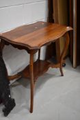 A cabriole legged side or hall way table