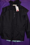A cotton traders black waterproof coat with tags still attached.size medium.