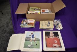 A collection of Trade Cards and Cigarette Cards in albums and loose including Set 1 & 2 of Typhoo