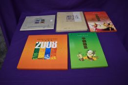 Four Chinese Stamp Year Books, 1996, 1997, 1998 & 2008 including stamps and a Taiwan Endangered