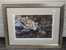 A Ltd Ed print, after Philip Allder, Malice aforethought, wildlife, numbered 33/295, signed and