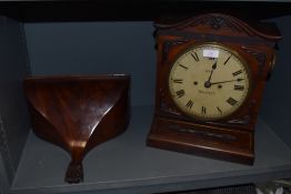 An antique bracket clock of impressive proportions having Gothic design by Irish clock makers Lee of