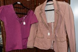 A ladies jacket by Whistles london size 16 and a cashemere whistles top