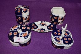 A part dressing table set by Wileman Shelley some pieces AF