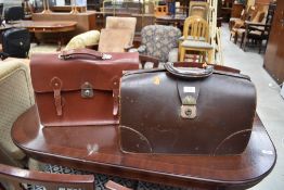 Two vintage attache cases