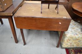 A 19th Century mahogany drop leaf table, approx. width 82cm