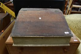 A part stripped table/lap desk, approx width 53cm