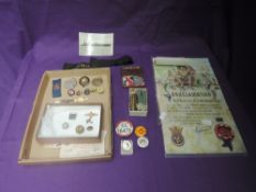 A collection of mainly badges, mixed periods including WW1 RAF Sweatheart, two with Pilots head