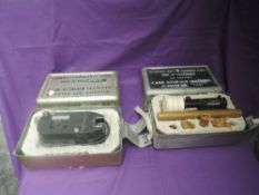 An R Vinten ltd G90 Sighting Camera in original military box (no lens) and G90 Sighting unit also in