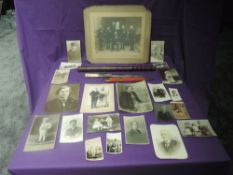 A Military War Department hardwood Cosh/Truncheon having marks WD, an Indian Dagger having decorated