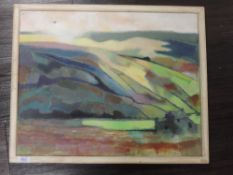 An oil painting, John Fowler, country landscape, 40 x 50cm, framed
