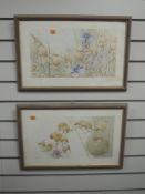 A pair of Ltd Ed prints, after Geldart, fieldmice, signed and num 203 & 256/750, 25 x 40cm, plus