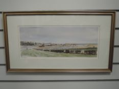 A Ltd Ed print, after Helen Stuart, signed, and num 121/250, 17 x 43cm, plus frame and glazed