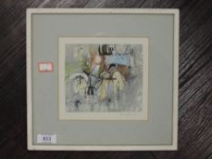 A mixed media pastel and oil painting, attributed to Ernest Pascoe, signed dedicated and