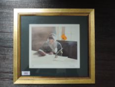 A selection of decorative prints, inc a Ltd Ed print, letter writer, num 23/500, 19 x 22cm, plus