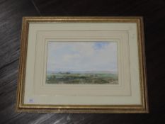 Two watercolours, Gilbert Davies, country landscapes, signed, 20 x 29cm, plus frame and glazed