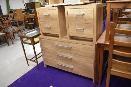 Three modern laminate bedroom drawer sets