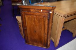 A 19th Century mahogany corner cupboard, width approx. 70cm