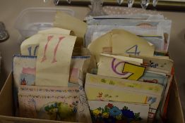 A selection of vintage and retro birthday and similar celebration cards