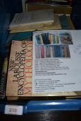 A selection of text and reference books including nautical and sailing interest