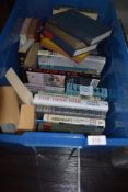 A selection of text and reference books including military war and adventure interest