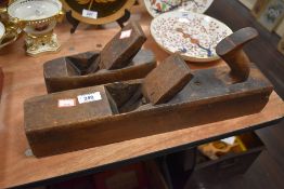 Two vintage wood working planes one having Mathieson and son steel and the other J.G.Graves.